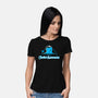 Castle Argh-Womens-Basic-Tee-rocketman_art