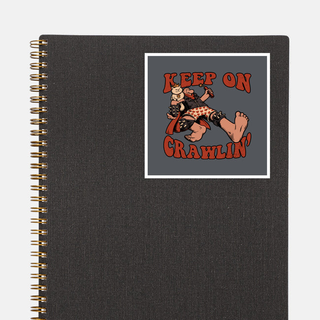 Keep On Crawlin-None-Glossy-Sticker-Studio Mootant