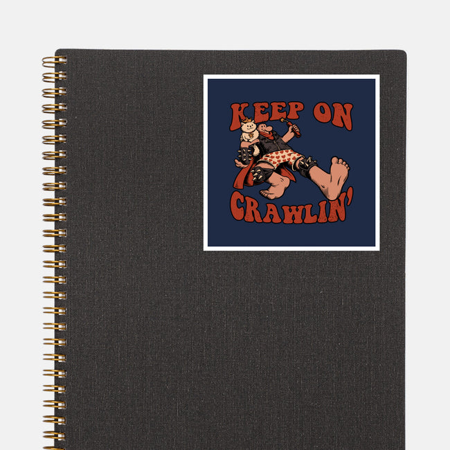 Keep On Crawlin-None-Glossy-Sticker-Studio Mootant