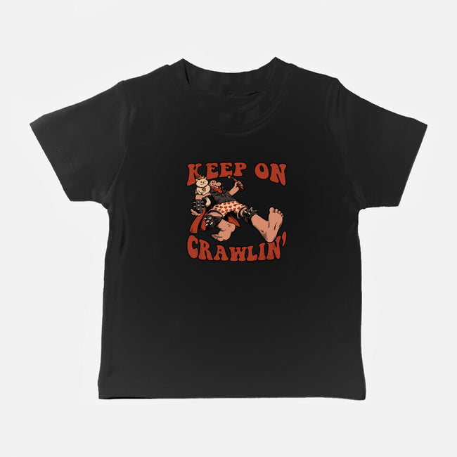 Keep On Crawlin-Baby-Basic-Tee-Studio Mootant