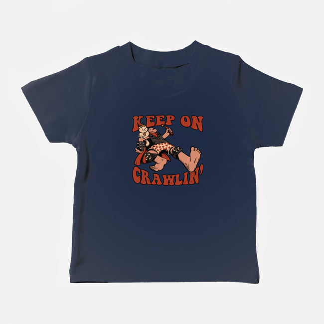 Keep On Crawlin-Baby-Basic-Tee-Studio Mootant