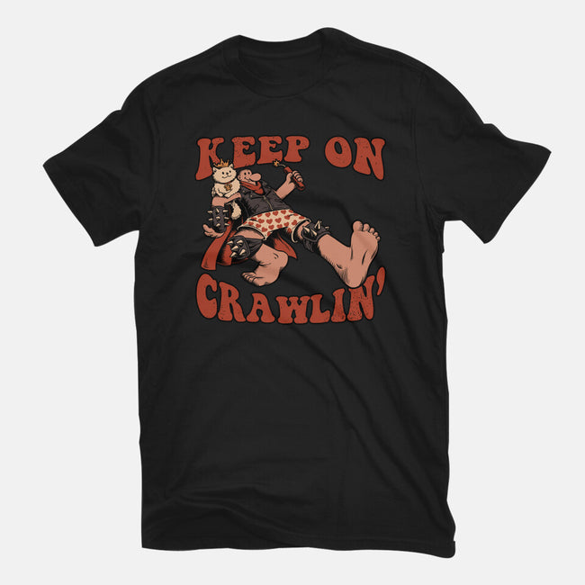 Keep On Crawlin-Womens-Fitted-Tee-Studio Mootant