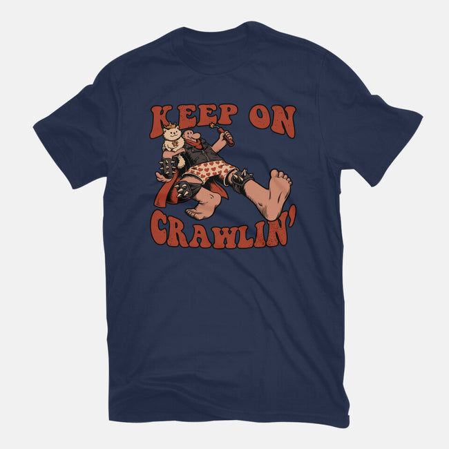 Keep On Crawlin-Womens-Fitted-Tee-Studio Mootant