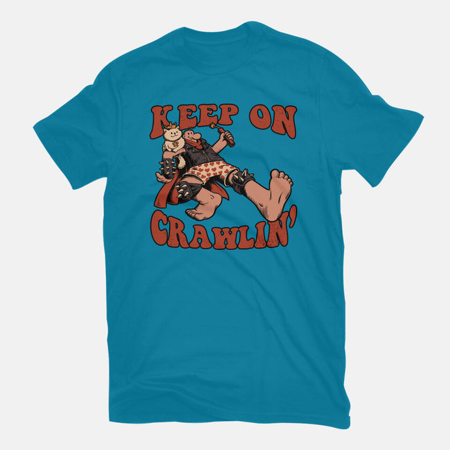 Keep On Crawlin-Womens-Fitted-Tee-Studio Mootant