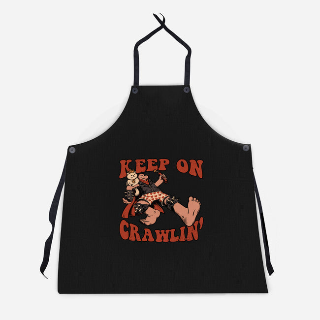 Keep On Crawlin-Unisex-Kitchen-Apron-Studio Mootant