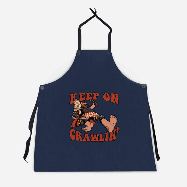 Keep On Crawlin-Unisex-Kitchen-Apron-Studio Mootant