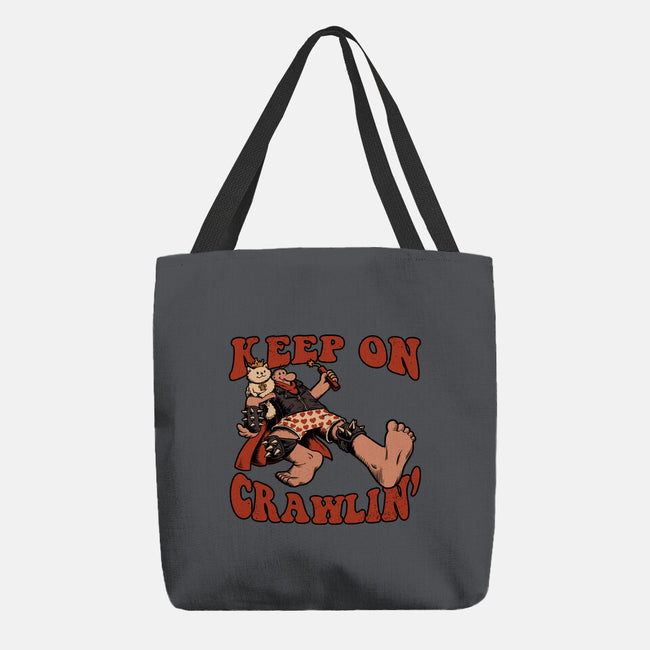Keep On Crawlin-None-Basic Tote-Bag-Studio Mootant