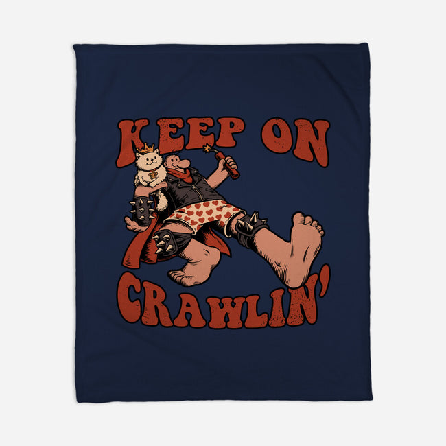 Keep On Crawlin-None-Fleece-Blanket-Studio Mootant