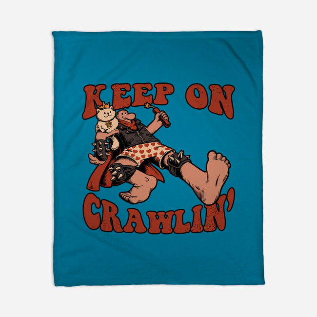Keep On Crawlin-None-Fleece-Blanket-Studio Mootant