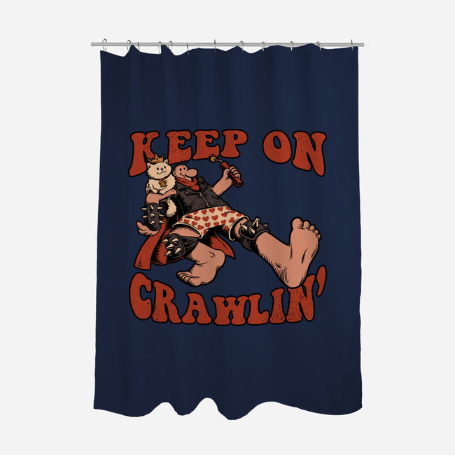 Keep On Crawlin-None-Polyester-Shower Curtain-Studio Mootant