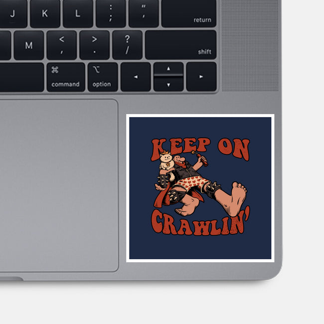 Keep On Crawlin-None-Glossy-Sticker-Studio Mootant