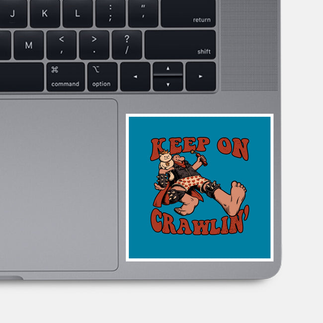 Keep On Crawlin-None-Glossy-Sticker-Studio Mootant