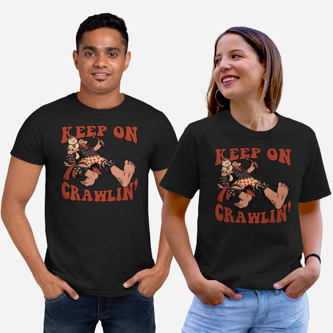 Keep On Crawlin-Unisex-Basic-Tee-Studio Mootant