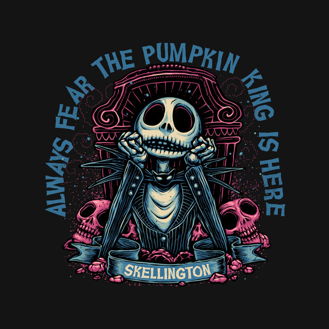 The Pumpkin King Is Here-Mens-Long Sleeved-Tee-glitchygorilla