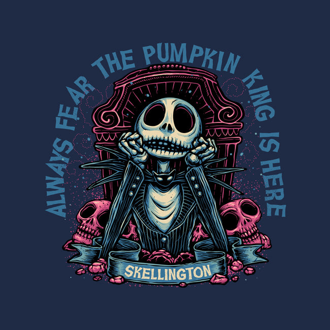 The Pumpkin King Is Here-None-Fleece-Blanket-glitchygorilla