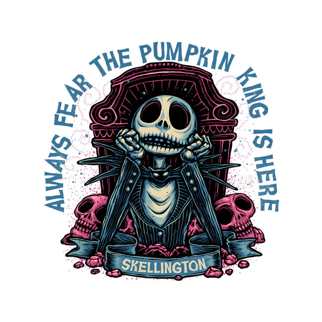 The Pumpkin King Is Here-Youth-Pullover-Sweatshirt-glitchygorilla