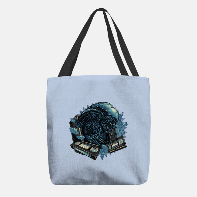 Television Burster-None-Basic Tote-Bag-glitchygorilla