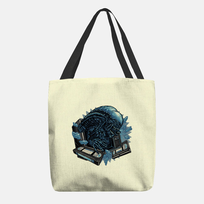 Television Burster-None-Basic Tote-Bag-glitchygorilla