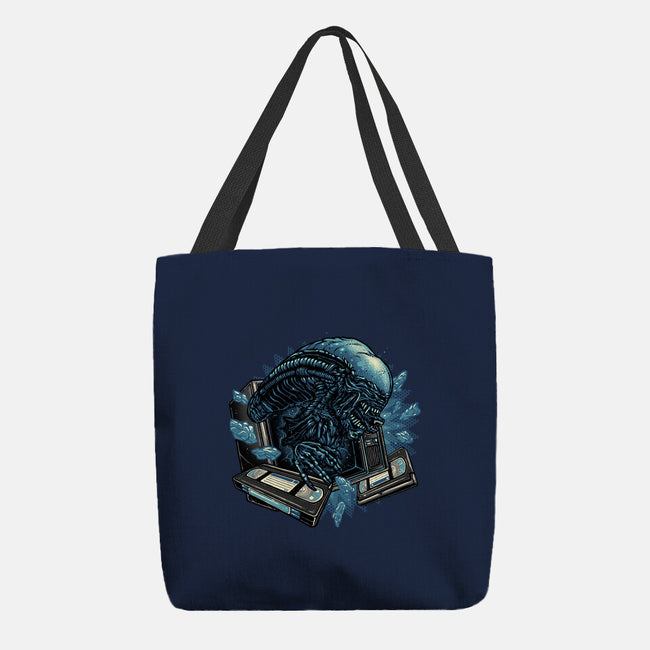 Television Burster-None-Basic Tote-Bag-glitchygorilla