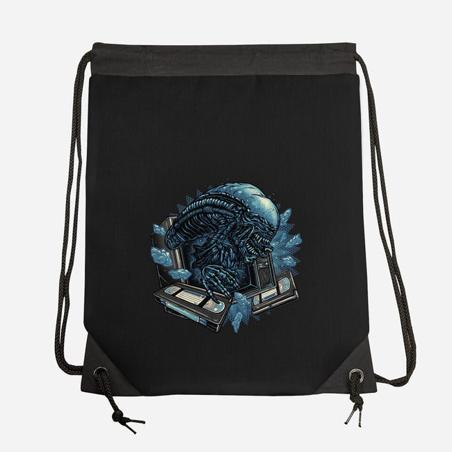 Television Burster-None-Drawstring-Bag-glitchygorilla