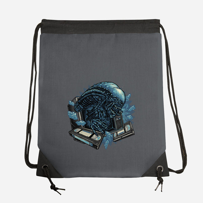 Television Burster-None-Drawstring-Bag-glitchygorilla