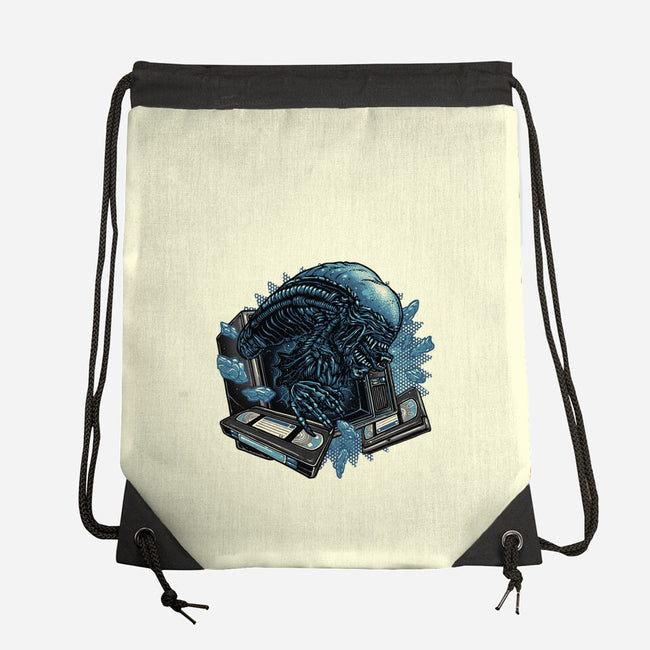 Television Burster-None-Drawstring-Bag-glitchygorilla