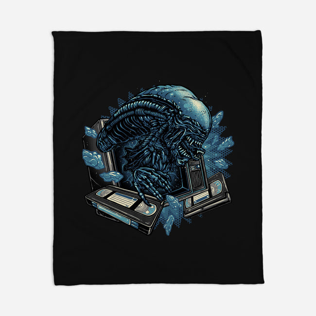 Television Burster-None-Fleece-Blanket-glitchygorilla