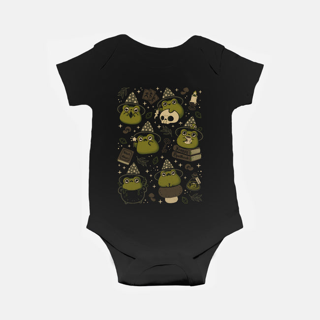Cute Wizard Frog-Baby-Basic-Onesie-xMorfina
