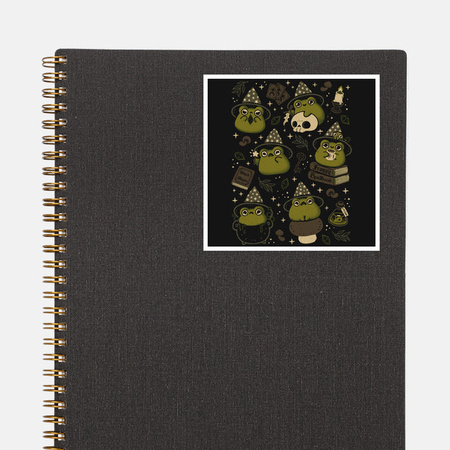 Cute Wizard Frog-None-Glossy-Sticker-xMorfina