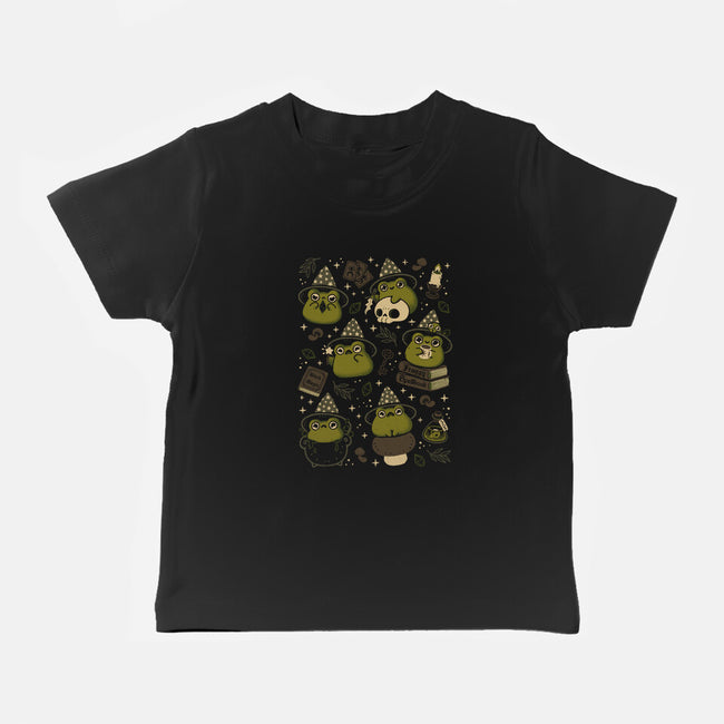 Cute Wizard Frog-Baby-Basic-Tee-xMorfina