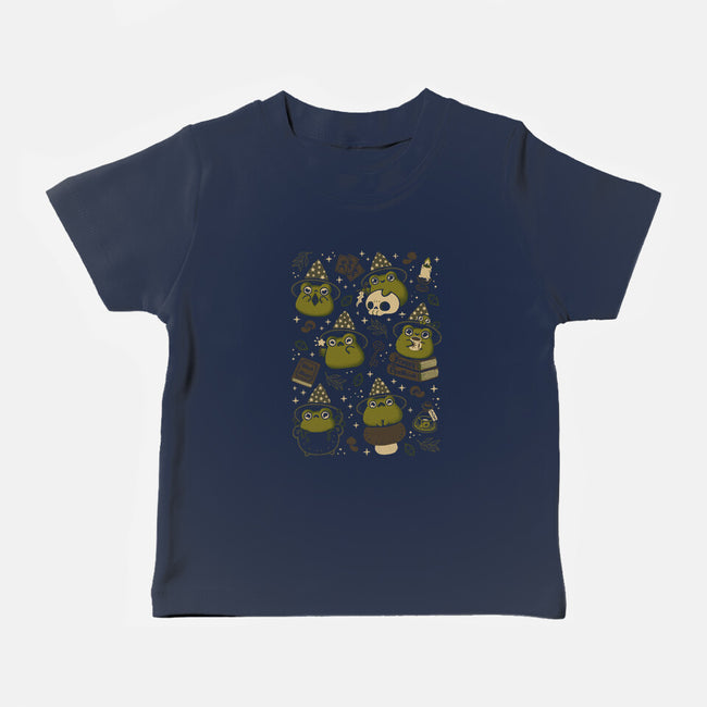 Cute Wizard Frog-Baby-Basic-Tee-xMorfina