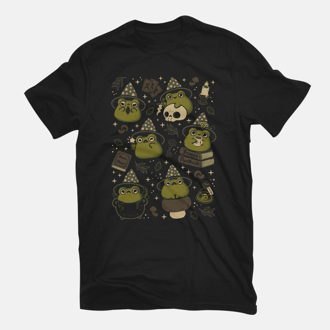 Cute Wizard Frog-Unisex-Basic-Tee-xMorfina