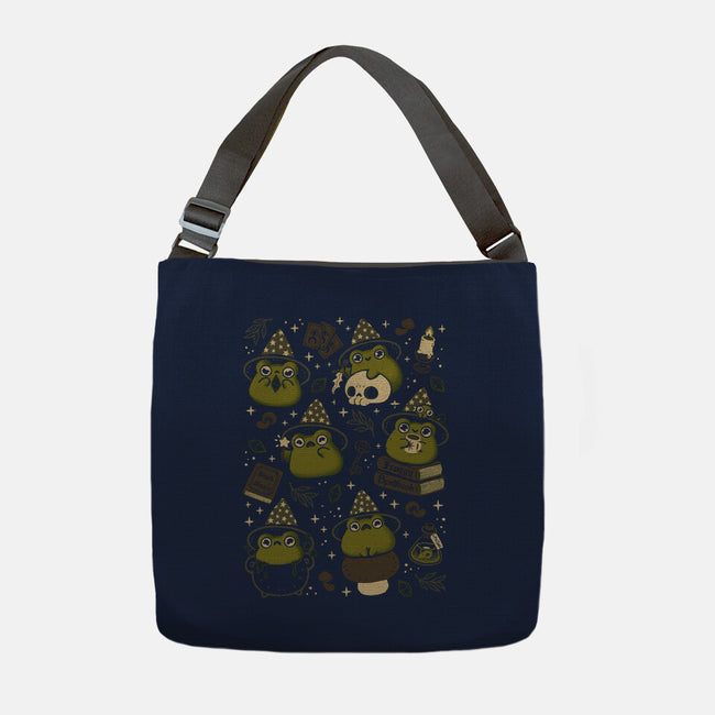 Cute Wizard Frog-None-Adjustable Tote-Bag-xMorfina