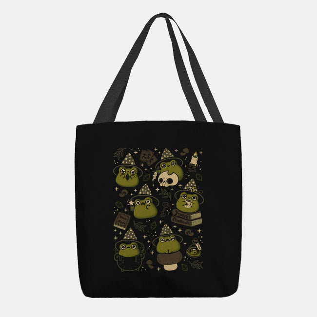 Cute Wizard Frog-None-Basic Tote-Bag-xMorfina