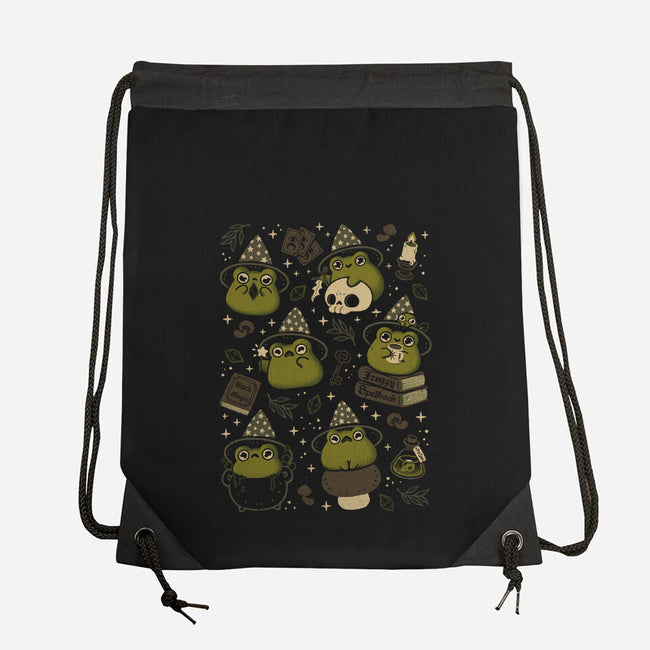 Cute Wizard Frog-None-Drawstring-Bag-xMorfina