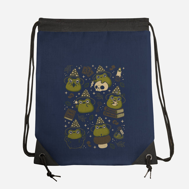 Cute Wizard Frog-None-Drawstring-Bag-xMorfina