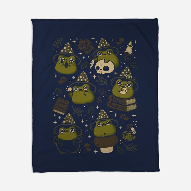 Cute Wizard Frog-None-Fleece-Blanket-xMorfina