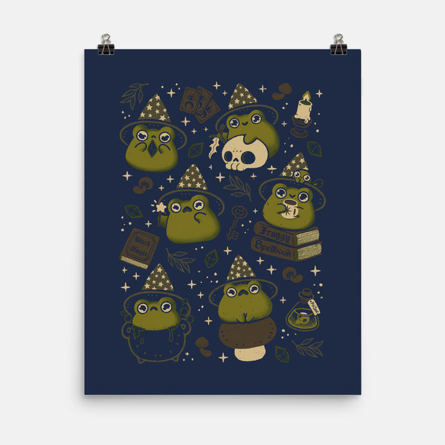 Cute Wizard Frog-None-Matte-Poster-xMorfina