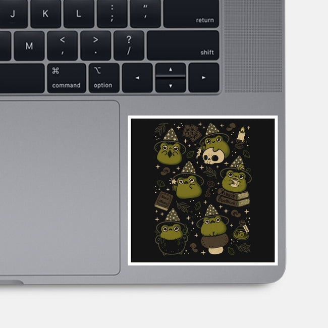 Cute Wizard Frog-None-Glossy-Sticker-xMorfina