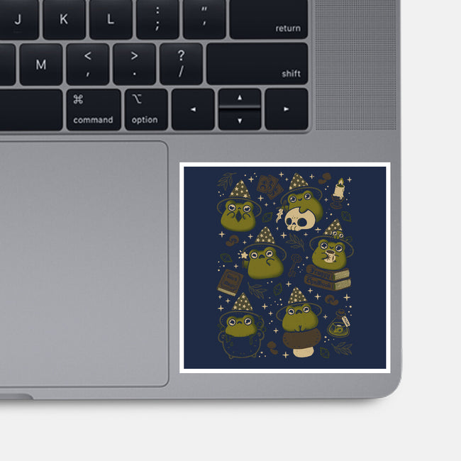 Cute Wizard Frog-None-Glossy-Sticker-xMorfina