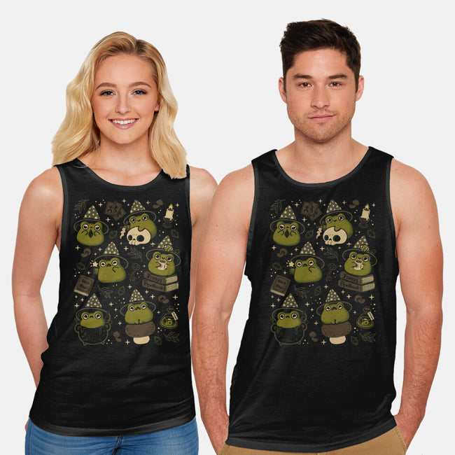 Cute Wizard Frog-Unisex-Basic-Tank-xMorfina