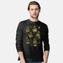 Cute Wizard Frog-Mens-Long Sleeved-Tee-xMorfina