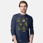Cute Wizard Frog-Mens-Long Sleeved-Tee-xMorfina