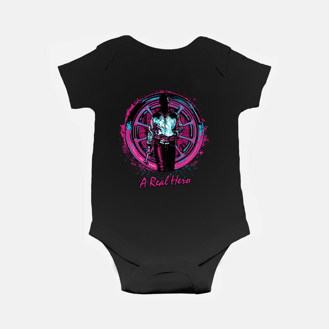 A Real Hero-Baby-Basic-Onesie-Tronyx79