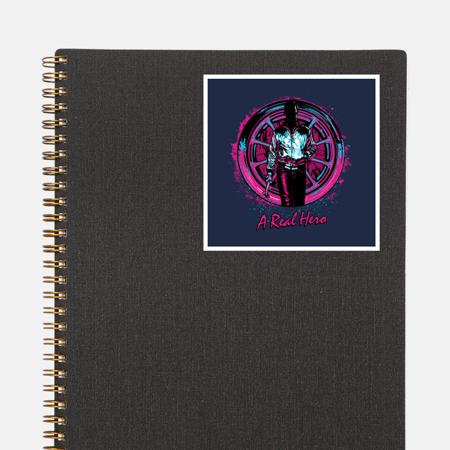 A Real Hero-None-Glossy-Sticker-Tronyx79