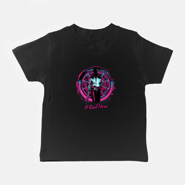 A Real Hero-Baby-Basic-Tee-Tronyx79