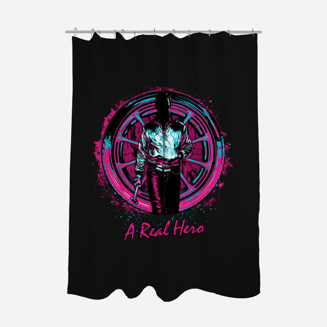 A Real Hero-None-Polyester-Shower Curtain-Tronyx79