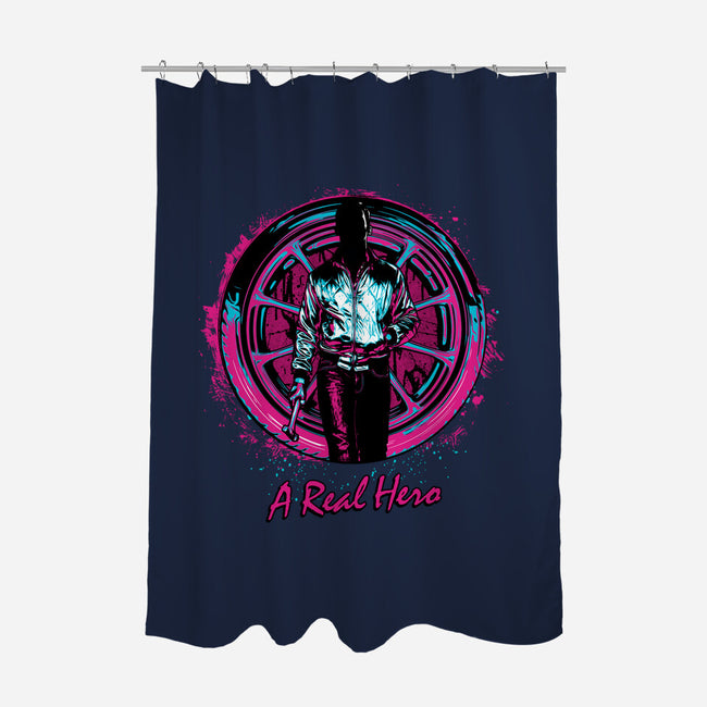 A Real Hero-None-Polyester-Shower Curtain-Tronyx79