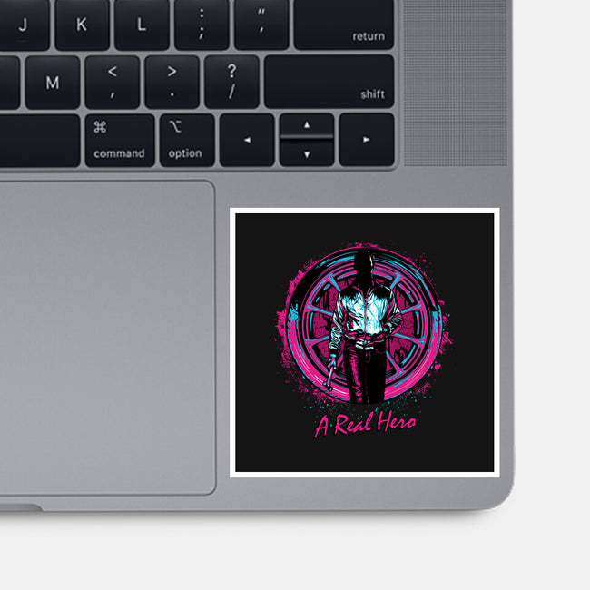 A Real Hero-None-Glossy-Sticker-Tronyx79