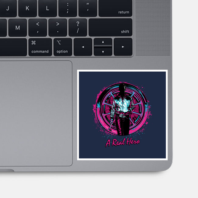A Real Hero-None-Glossy-Sticker-Tronyx79